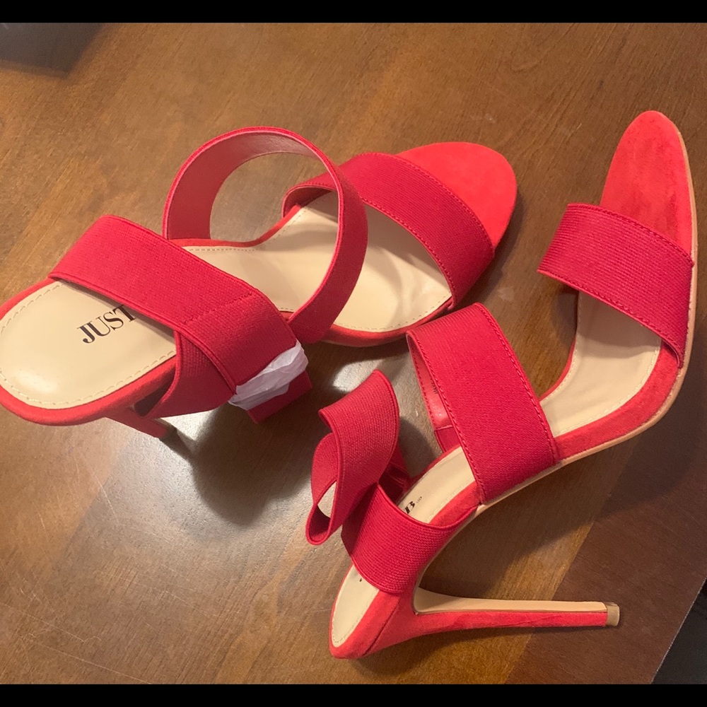 Red Heel Sandals
